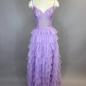 Dave & Johnny 11148 Dress Lilac size 2 NWT